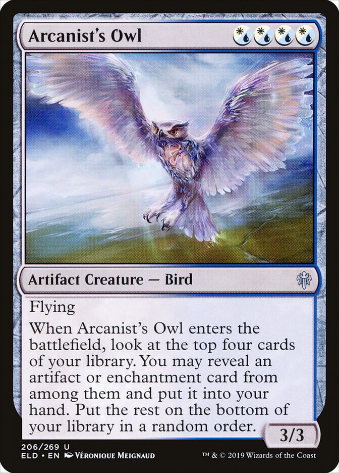 Arcanist's Owl [Throne of Eldraine] | Cracking-Singles