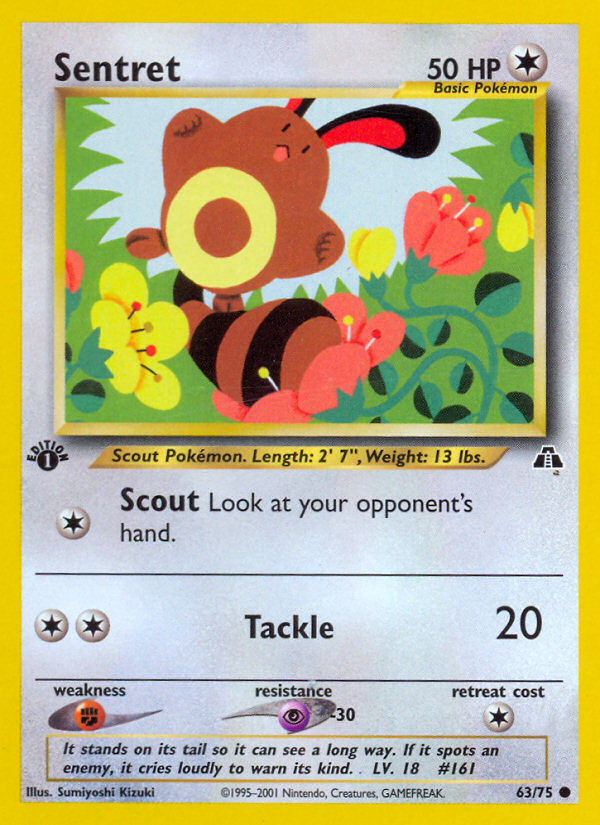 Sentret (63/75) [Neo Discovery 1st Edition] | Cracking-Singles