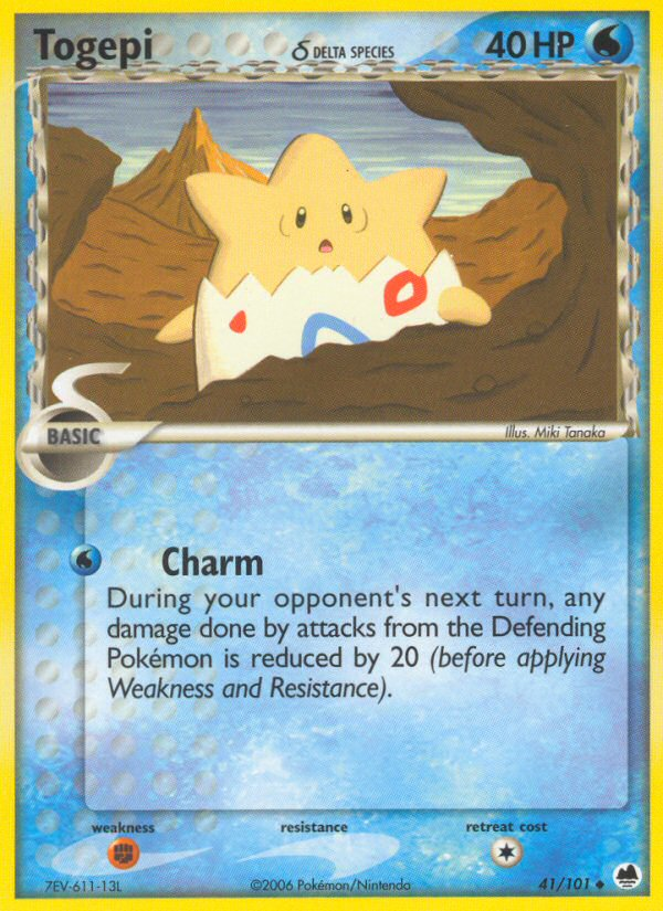 Togepi (41/101) (Delta Species) [EX: Dragon Frontiers] | Cracking-Singles