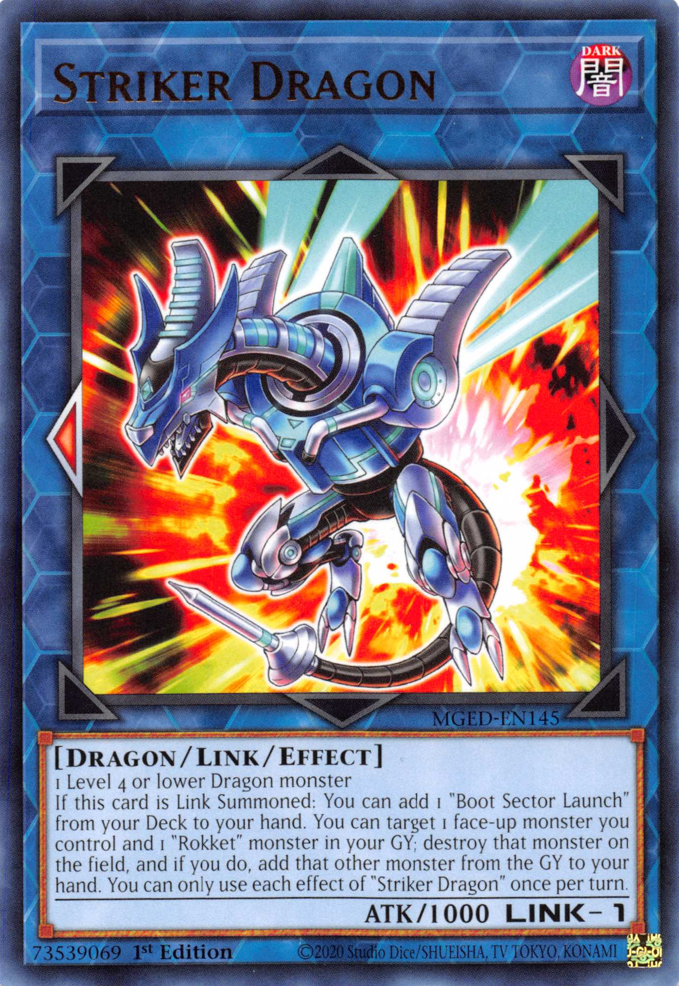 Striker Dragon [MGED-EN145] Rare | Cracking-Singles