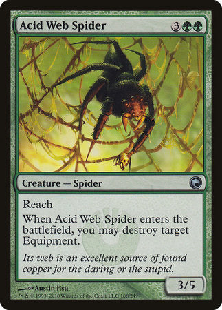 Acid Web Spider [Scars of Mirrodin] | Cracking-Singles