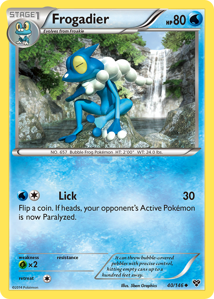 Frogadier (40/146) [XY: Base Set] | Cracking-Singles