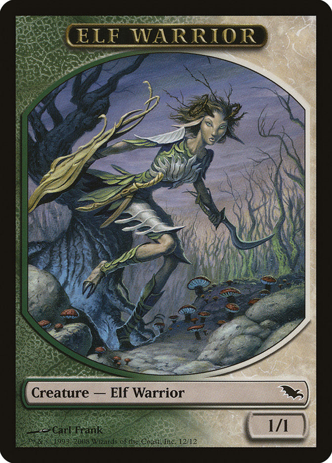 Elf Warrior (12/12) [Shadowmoor Tokens] | Cracking-Singles