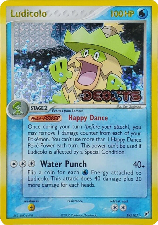 Ludicolo (19/107) (Stamped) [EX: Deoxys] | Cracking-Singles