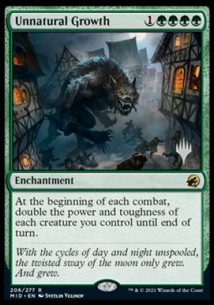 Unnatural Growth (Promo Pack) [Innistrad: Midnight Hunt Promos] | Cracking-Singles