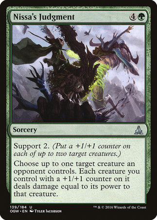 Nissa's Judgment [Oath of the Gatewatch] | Cracking-Singles