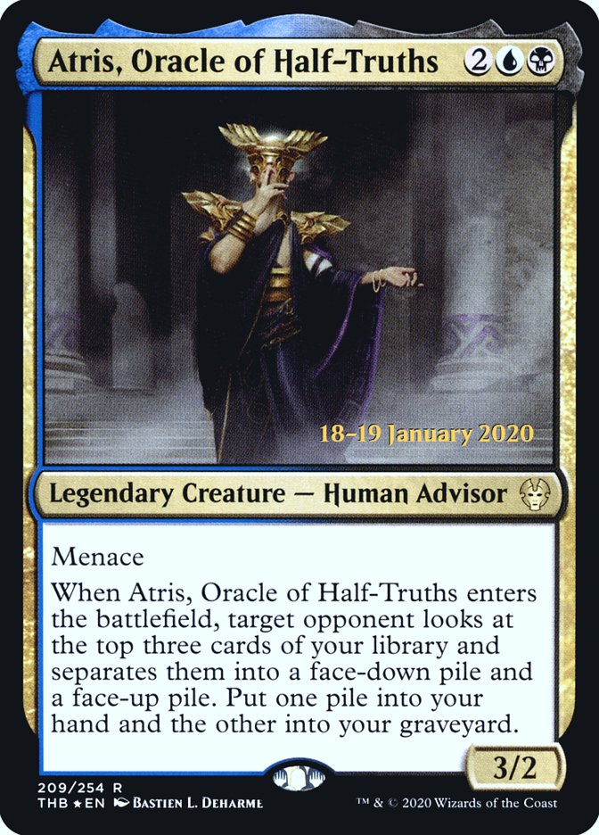 Atris, Oracle of Half-Truths [Theros Beyond Death Prerelease Promos] | Cracking-Singles