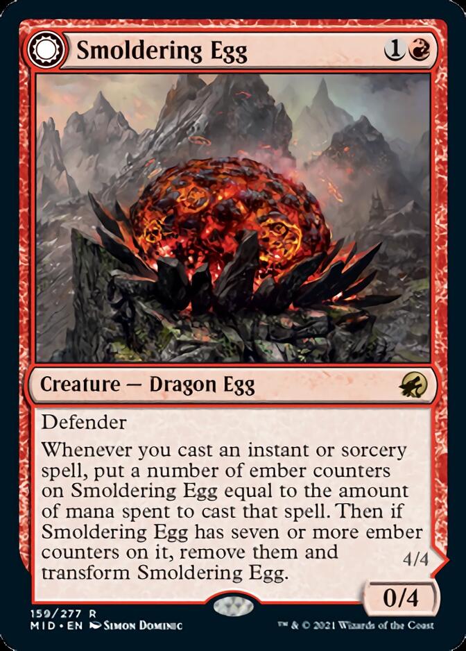 Smoldering Egg // Ashmouth Dragon [Innistrad: Midnight Hunt] | Cracking-Singles