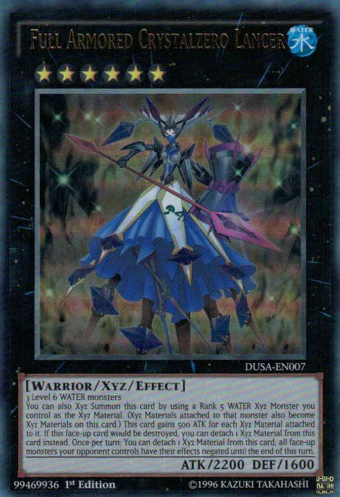 Full Armored Crystalzero Lancer [DUSA-EN007] Ultra Rare | Cracking-Singles