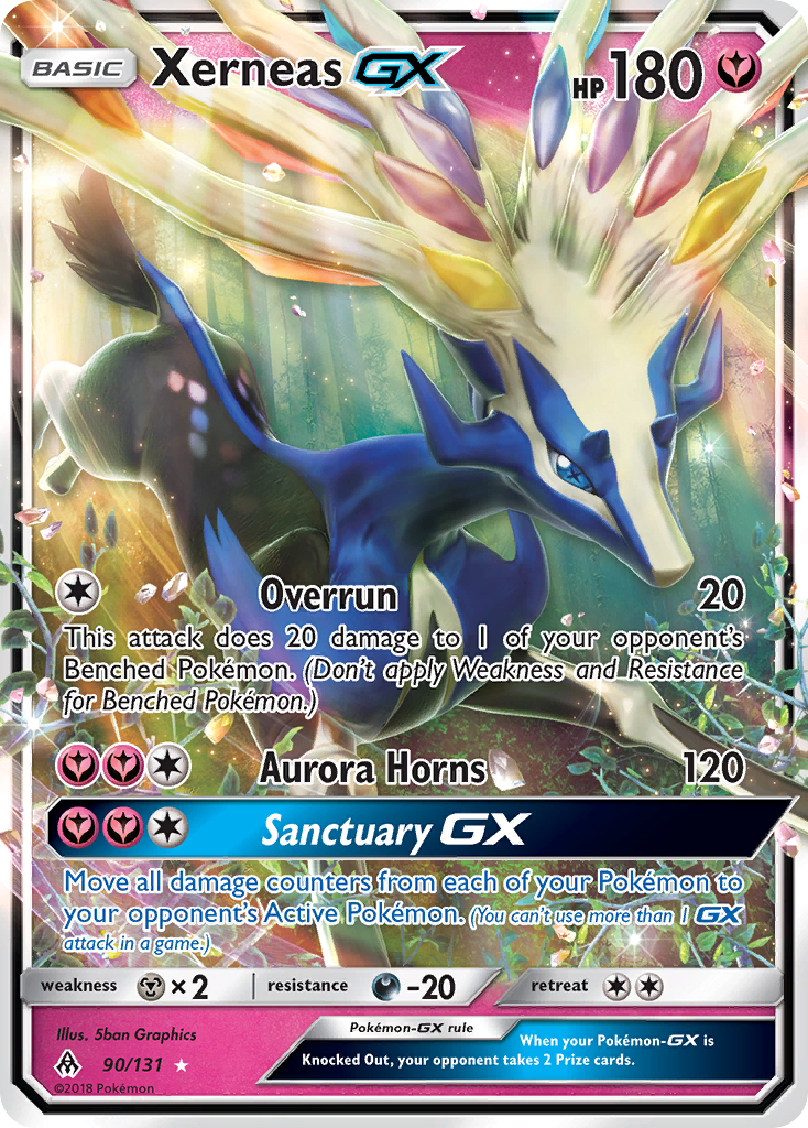 Xerneas GX (90/131) [Sun & Moon: Forbidden Light] | Cracking-Singles