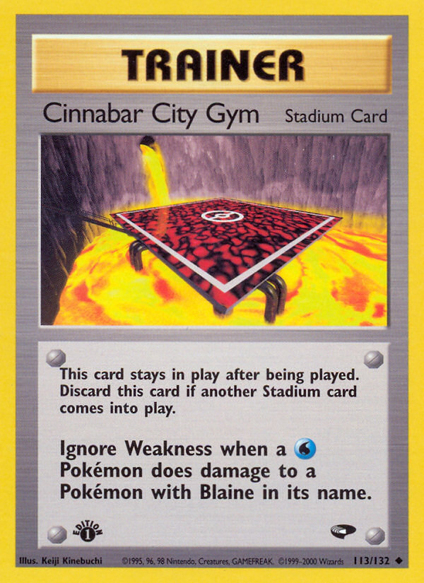 Cinnabar City Gym (113/132) [Gym Challenge 1st Edition] | Cracking-Singles