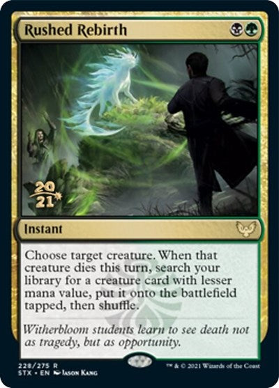 Rushed Rebirth [Strixhaven: School of Mages Prerelease Promos] | Cracking-Singles