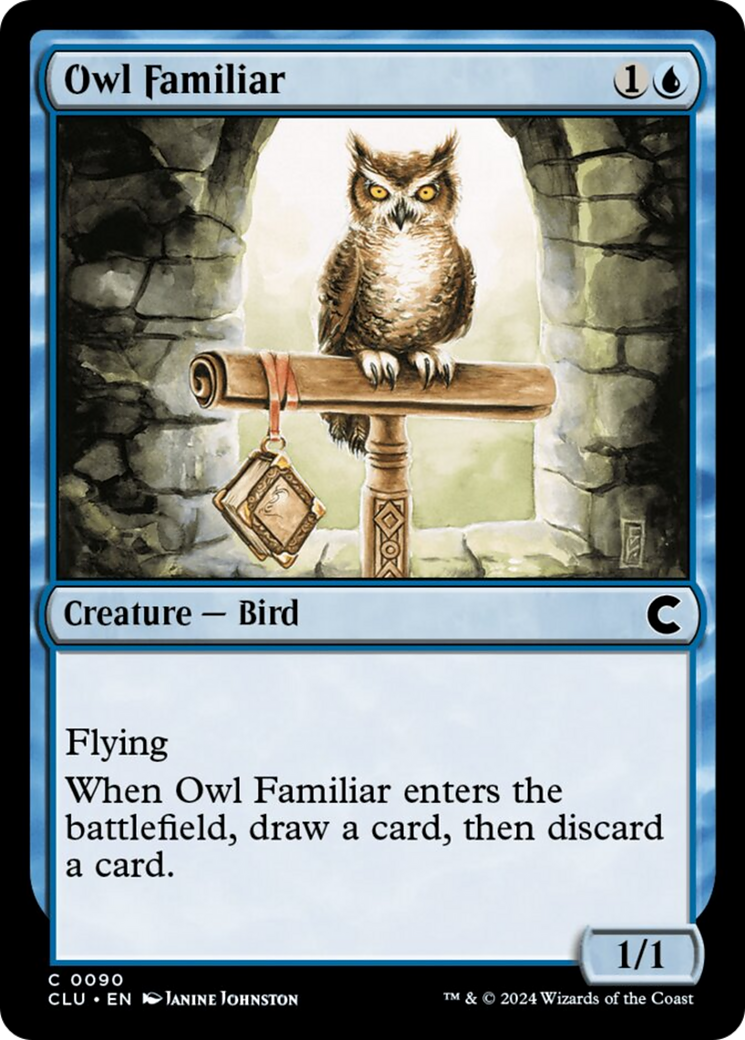 Owl Familiar [Ravnica: Clue Edition] | Cracking-Singles