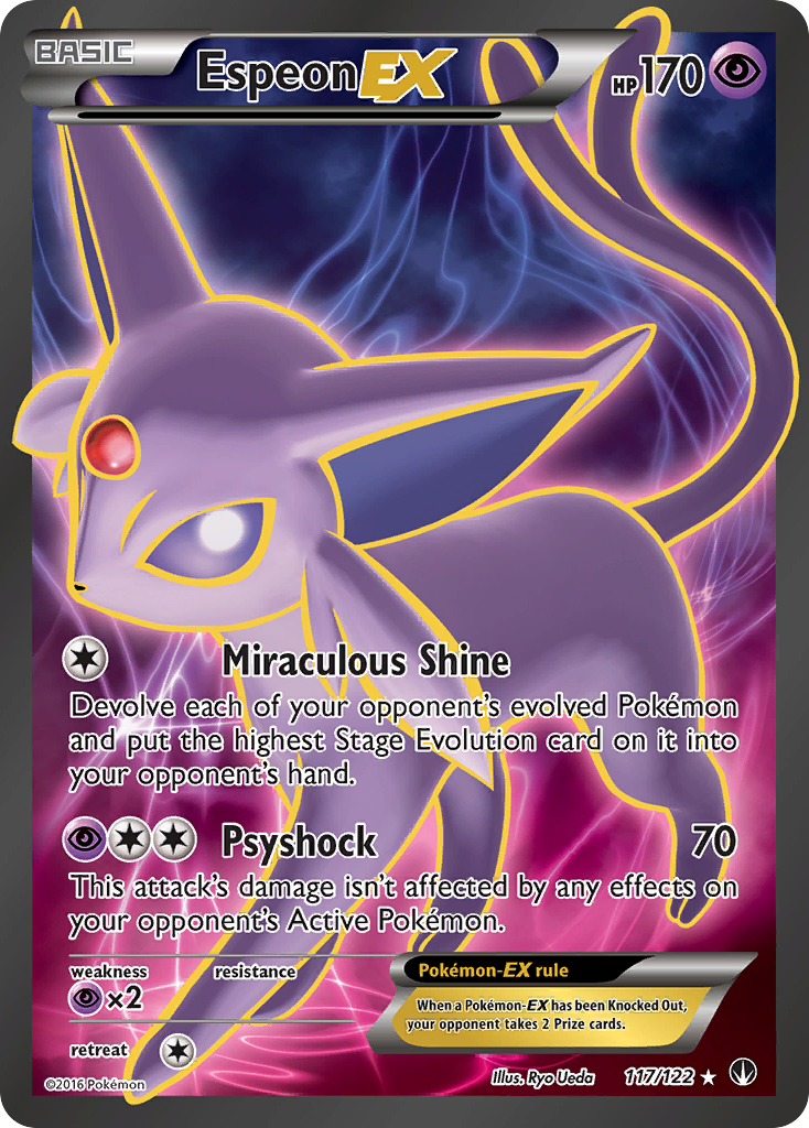 Espeon EX (117/122) [XY: BREAKpoint] | Cracking-Singles