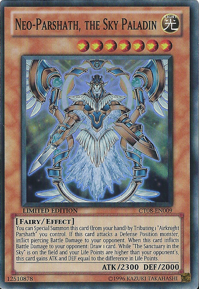 Neo-Parshath, The Sky Paladin [CT08-EN009] Super Rare | Cracking-Singles