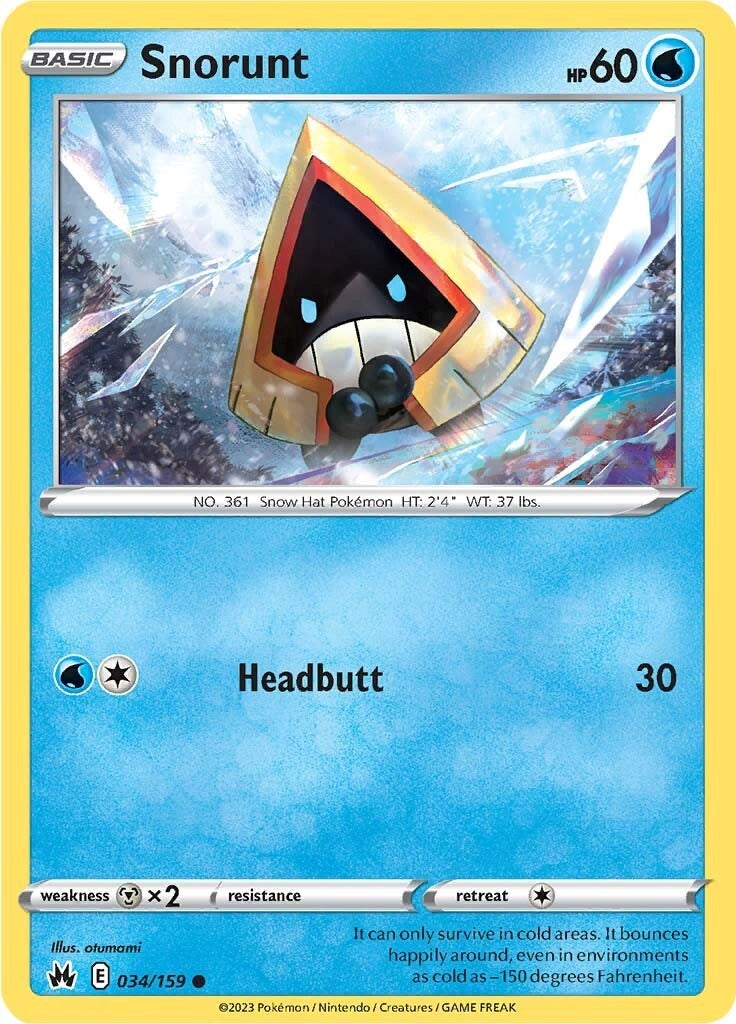 Snorunt (034/159) [Sword & Shield: Crown Zenith] | Cracking-Singles