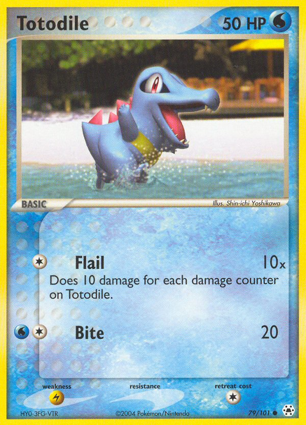 Totodile (79/101) [EX: Hidden Legends] | Cracking-Singles