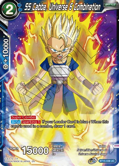 SS Cabba, Universe 6 Combination [BT15-038] | Cracking-Singles