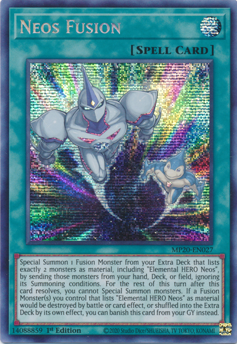 Neos Fusion [MP20-EN027] Prismatic Secret Rare | Cracking-Singles