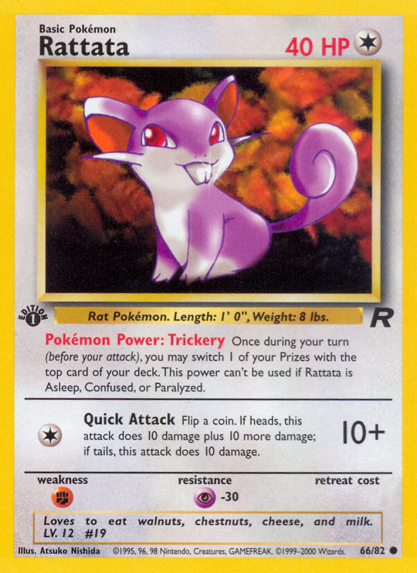 Rattata (66/82) [Team Rocket 1st Edition] | Cracking-Singles