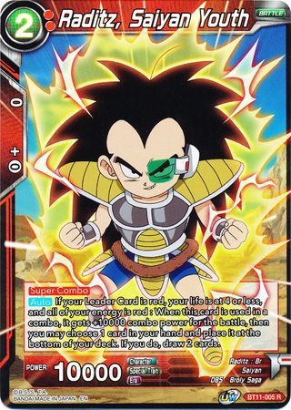 Raditz, Saiyan Youth [BT11-005] | Cracking-Singles