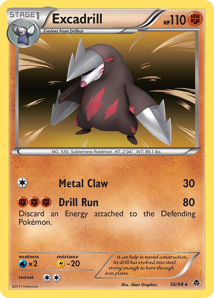 Excadrill (56/98) [Black & White: Emerging Powers] | Cracking-Singles