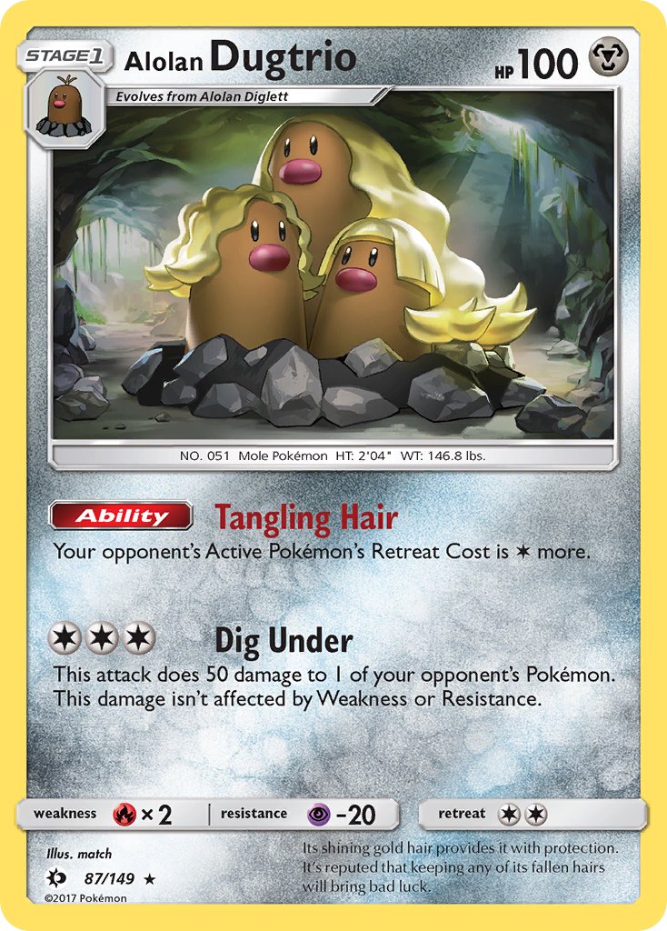 Alolan Dugtrio (87/149) (Cosmos Holo) (Blister Exclusive) [Sun & Moon: Base Set] | Cracking-Singles