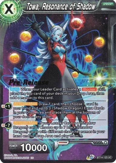 Towa, Resonance of Shadow (BT14-123) [Cross Spirits Prerelease Promos] | Cracking-Singles