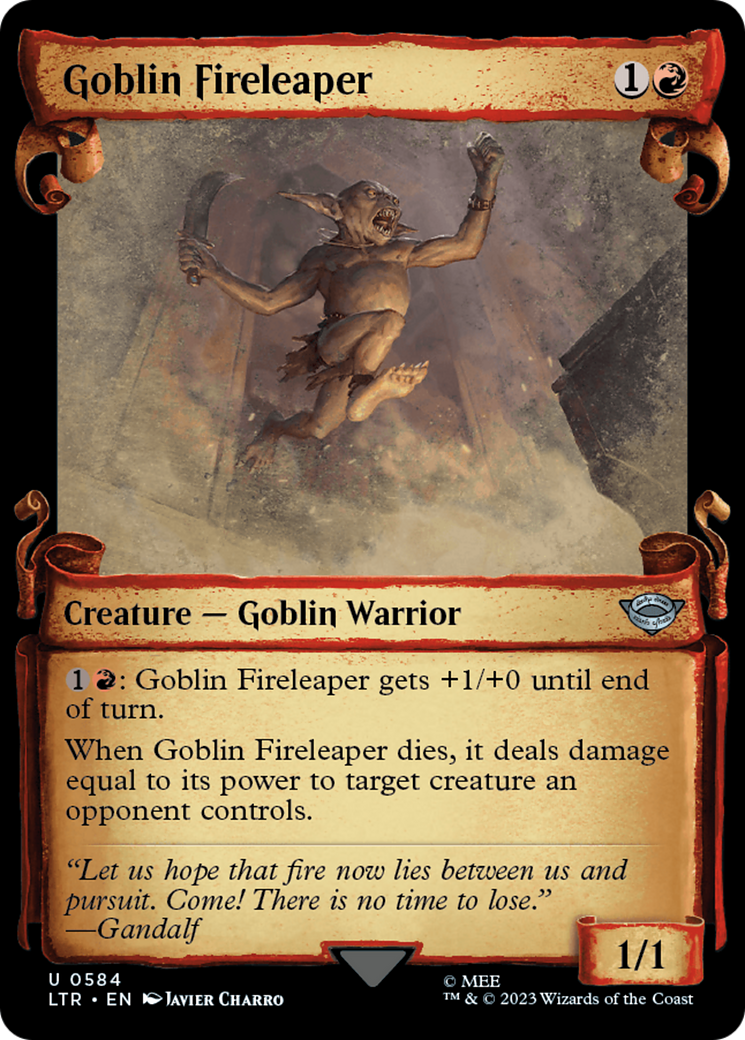 Goblin Fireleaper [The Lord of the Rings: Tales of Middle-Earth Showcase Scrolls] | Cracking-Singles