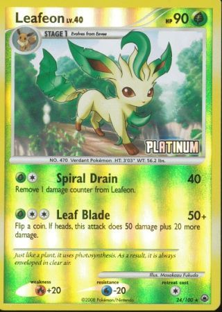 Leafeon (24/100) [Burger King Promos: 2009 Collection] | Cracking-Singles