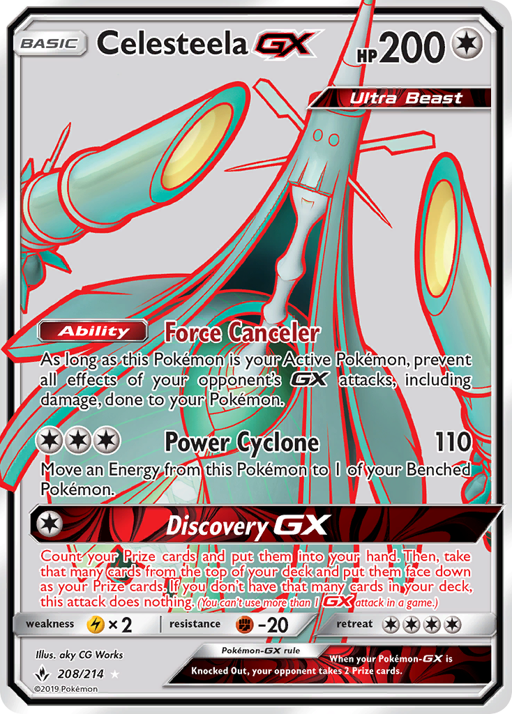 Celesteela GX (208/214) [Sun & Moon: Unbroken Bonds] | Cracking-Singles