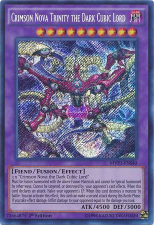 Crimson Nova Trinity the Dark Cubic Lord [MVP1-ENS40] Secret Rare | Cracking-Singles