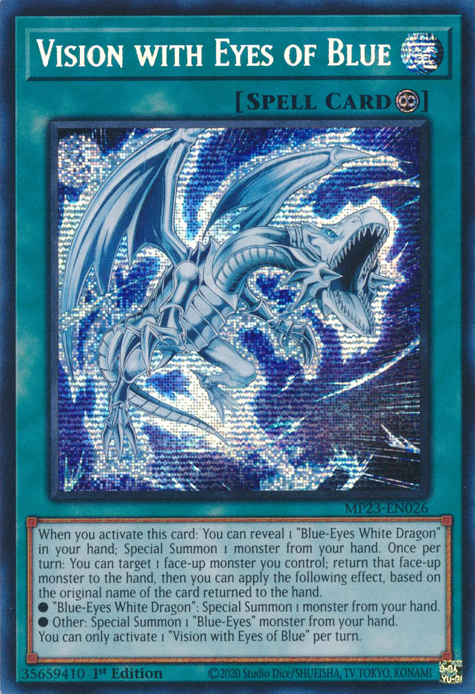 Vision with Eyes of Blue [MP23-EN026] Prismatic Secret Rare | Cracking-Singles