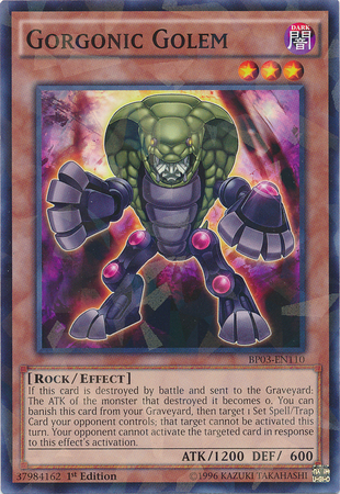 Gorgonic Golem [BP03-EN110] Shatterfoil Rare | Cracking-Singles