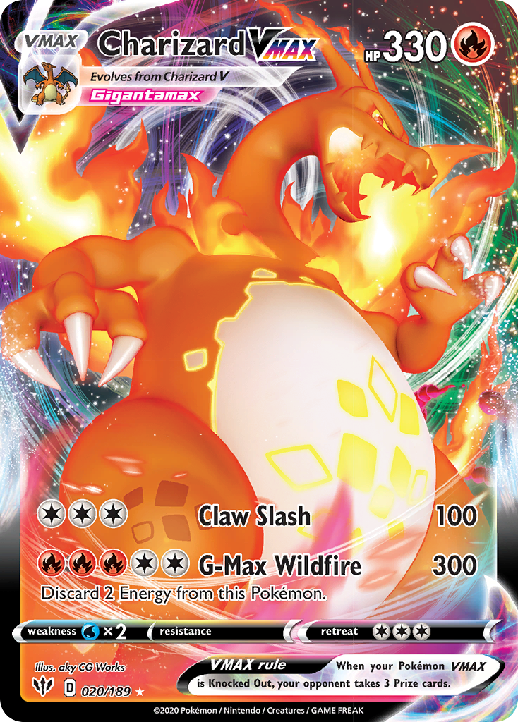 Charizard VMAX (020/189) [Sword & Shield: Darkness Ablaze] | Cracking-Singles