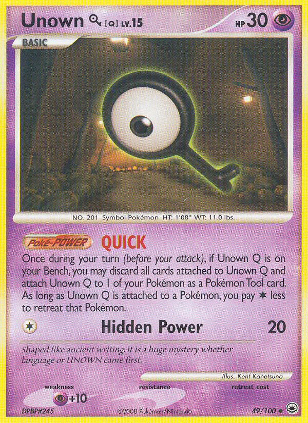 Unown Q (49/100) [Diamond & Pearl: Majestic Dawn] | Cracking-Singles