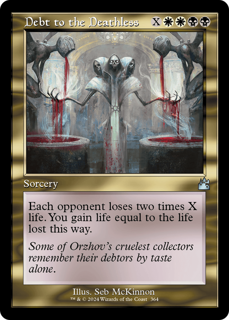 Debt to the Deathless (Retro Frame) [Ravnica Remastered] | Cracking-Singles