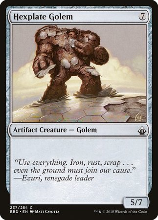 Hexplate Golem [Battlebond] | Cracking-Singles