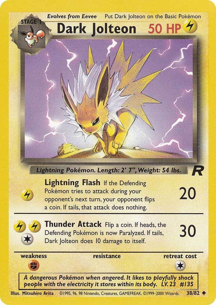 Dark Jolteon (38/82) [Team Rocket Unlimited] | Cracking-Singles