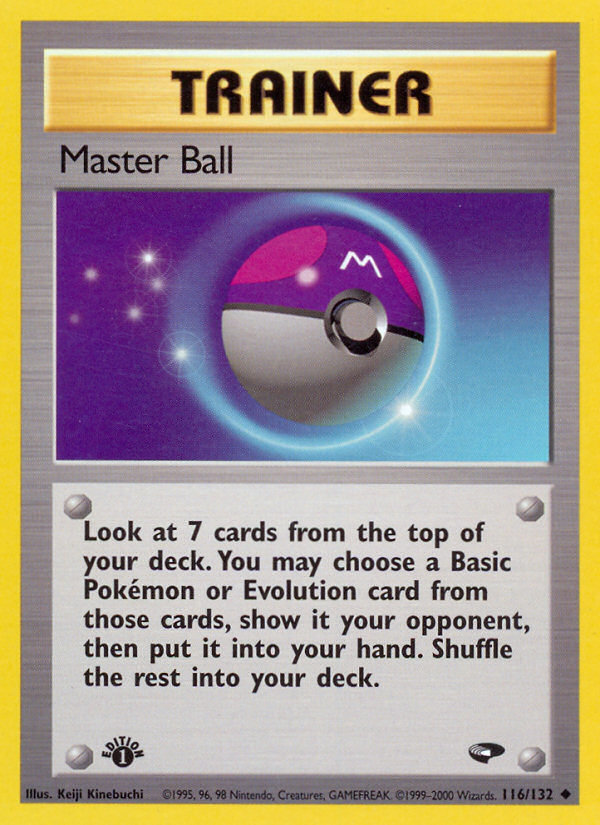 Master Ball (116/132) [Gym Challenge 1st Edition] | Cracking-Singles