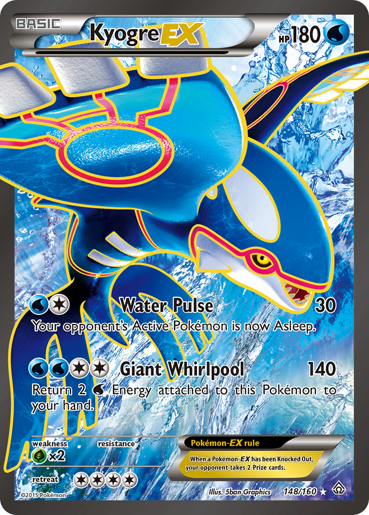 Kyogre EX (148/160) [XY: Primal Clash] | Cracking-Singles