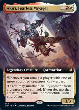 Akiri, Fearless Voyager (Extended Art) [Zendikar Rising] | Cracking-Singles