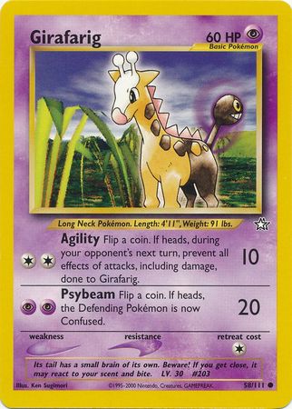 Girafarig (58/111) [Neo Genesis Unlimited] | Cracking-Singles