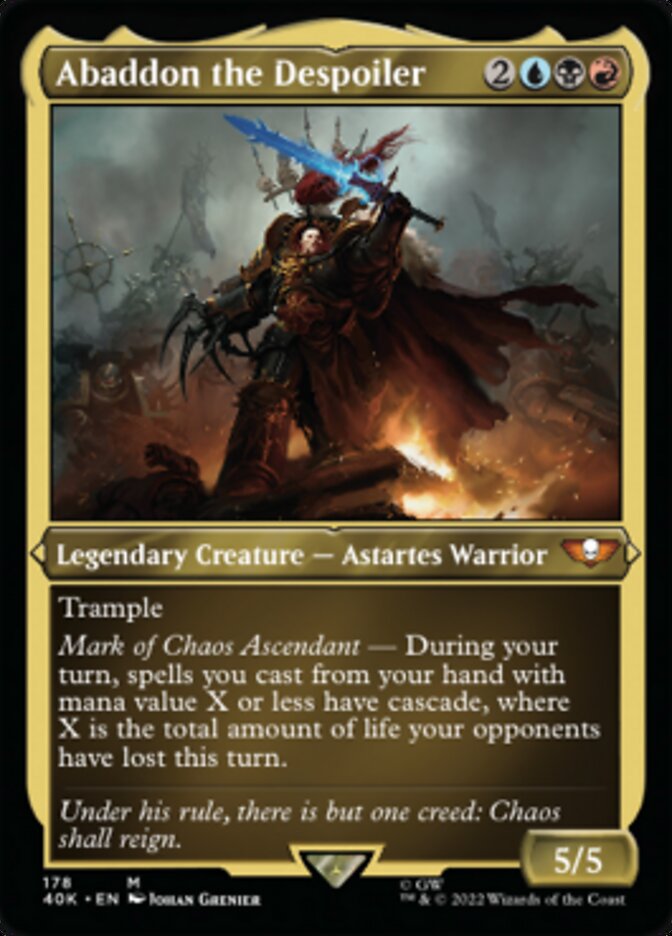 Abaddon the Despoiler (Display Commander) [Universes Beyond: Warhammer 40,000] | Cracking-Singles