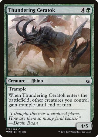 Thundering Ceratok [War of the Spark] | Cracking-Singles