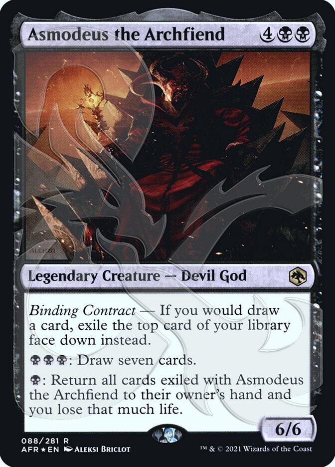 Asmodeus the Archfiend (Ampersand Promo) [Dungeons & Dragons: Adventures in the Forgotten Realms Promos] | Cracking-Singles