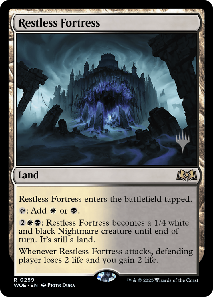 Restless Fortress (Promo Pack) [Wilds of Eldraine Promos] | Cracking-Singles