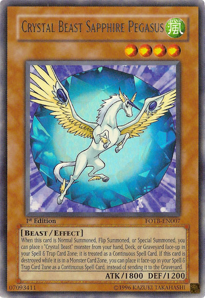 Crystal Beast Sapphire Pegasus [FOTB-EN007] Ultra Rare | Cracking-Singles