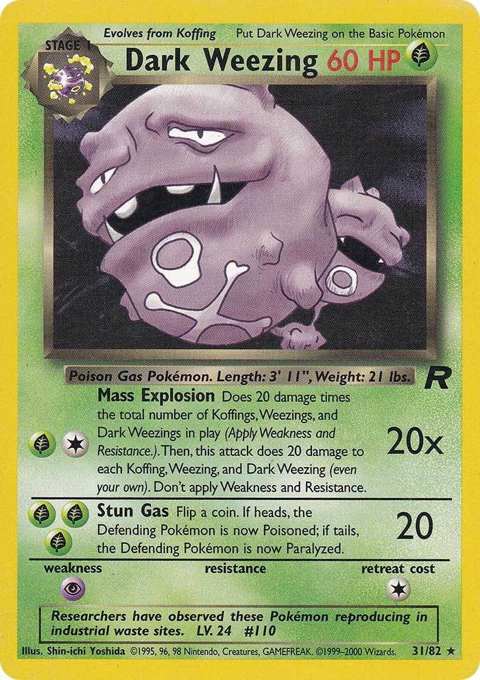 Dark Weezing (31/82) [Team Rocket Unlimited] | Cracking-Singles