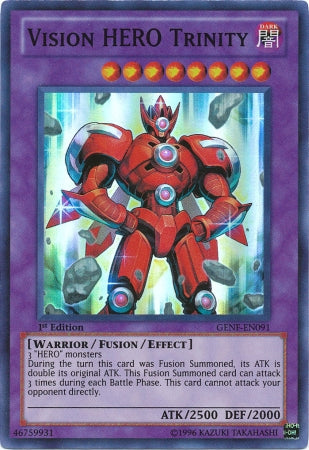 Vision Hero Trinity [GENF-EN091] Super Rare | Cracking-Singles